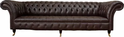 Produktbild von Sofa 4 Sitzer Chesterfield Couch Luxus 245cm Ledersofa Couchen Möbel