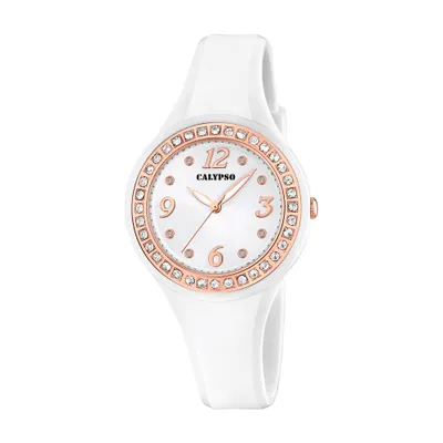 Produktbild von Calypso Damen Analog Uhr Casual PUR Armbanduhr weiß UK5567/B