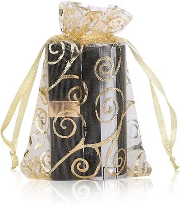 Produktbild von Goldene Geschenktüten 13x18cm für Party und Hochzeit
