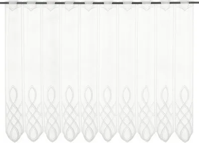 Produktbild von Scheibengardine Lamellenpanneau weiß 90x150 cm