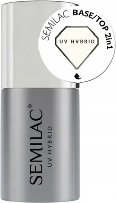 Produktbild von Semilac | Basis Und Top 2in1 - Transparent - 7 ml - Uv-hybrid-nagellack - Nagelpflege