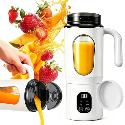 Tragbarer Mixer 580 ml, Smoothie-Maker, 12 Edelstahlmesser, USB
