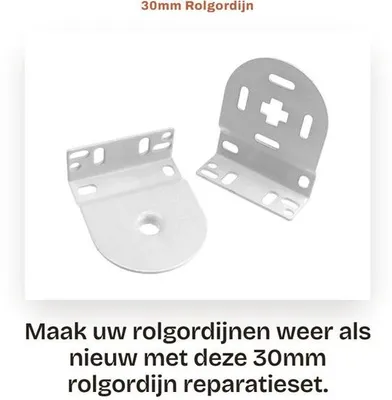 Image de Kit de réparation pour stores 30 mm blanc - Réparation, remplacement de pièces pour stores