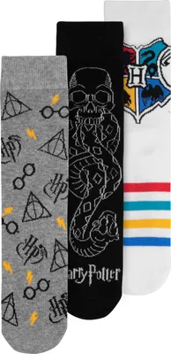 Produktbild von Harry Potter Socken für Herren - Hogwarts Männer Sneaker Strümpfe (3er Pack) 43-46
