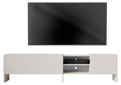 Produktbild von MIRJAN24 TV-Lowboard Edego 200, Stilvoll Wohnzimmer, Lowboard mit zwei Drehtüren (Farbe: Cashmere)