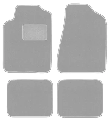 Productafbeelding van Velours automatten voor Chrysler Sebring I 1995-2001 (cabrio/sedan) – 4-delig, grijs, op maat – Wielganizator OSLO