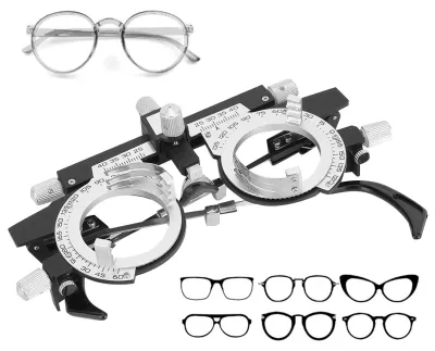 Obrázok produktu pre Profesionálne skúšobné okuliare pre optometriu – nastaviteľná vzdialenosť zreníc 48–80 mm