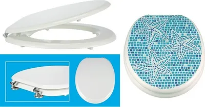Produktbild von Toilettendeckel MDF in 2 Designs, Designs 52731:Mosaikdruck