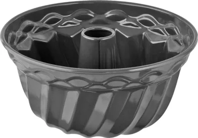 Produktbild von Dr. Oetker Gugelhupfform Ø 22 cm EXCLUSIVE, traditionelle Backform für köstlichen Gugelhupf, Kuchenform mit Emaille-Versiegelung (Farbe: Grau-Braun/Crème)