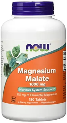 Produktbild von Now Foods Magnesium Malate 1.000mg Mineralien 180 Tabletten