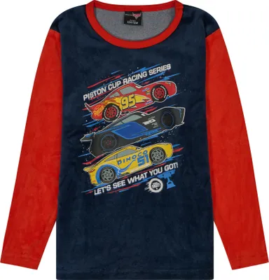 Produktbild von Cars Lightning McQueen Schlafanzug Pyjama Kinder Jungen, Größe:122-128