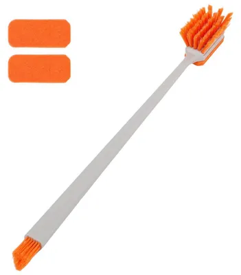 Produktbild von Aquarium Reinigungsbürste 30cm Algenkratzer mit 2 Filz-Ersatztüchern für Glas- und Acryl-Aquarien