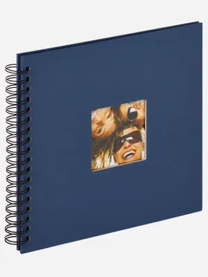 Image de Walther Fun bleu Spiral 26x25 40 pages noires SA108L