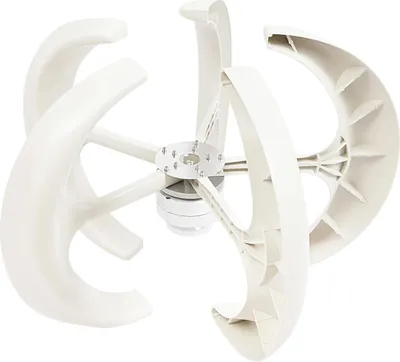 Obrázek produktu pro Větrná turbína pro domácnost - Větrný generátor s přírubou - 600 W - 24 V - IP67 - Rozběh od 2 m/s - 90×60 cm - Bílá