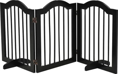 Obrázok produktu pre Pawhut PawHut Dog Guard - Chránič pre psa - 3 kusy - čierny - 154,5L x 29,5W x 61H cm