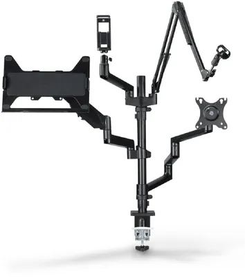 Immagine prodotto di Hama Monitorhalterung für Streaming Setup, 4 Arme, höhenverstellbar, schwenkbar (00004663)