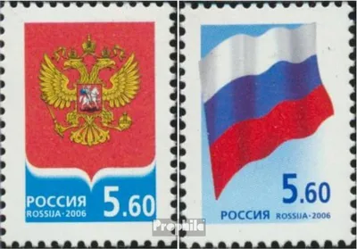 Produktbild von Briefmarken Russland 2006 Mi 1331-1332 (kompl.Ausg.) postfrisch Staatswappen- und flagge