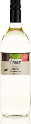 Produktbild von Sortenreiner Apfelmost Braeburn 1000ml - Sortenreiner Apfelmost oder auch Apfelwein genannt von Obstbau Haas