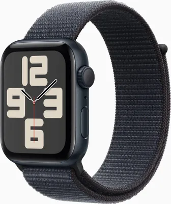 Produktbild von Watch SE GPS, 44 mm Aluminiumgehäuse Mitternacht, mit Sport Loop Tinte