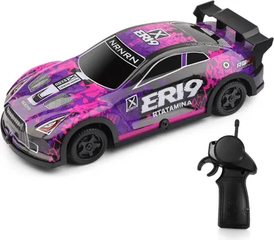 Zdjęcie produktu dla Zdalnie sterowany samochód do driftu, 2,4 GHz, 4WD, akumulatorowy pojazd elektryczny w skali 1:22 ze światłami LED, oponami wyścigowymi, idealna zabawka do driftu dla dorosłych, chłopców, dziewcząt i dzieci