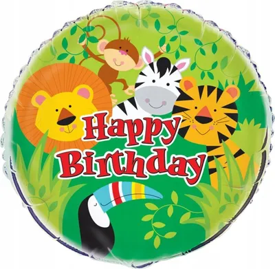 Produktbild von Unique Party 52167, Spielzeugballon, Folie, Mehrfarbig, Geburtstag, Rund, 45 cm