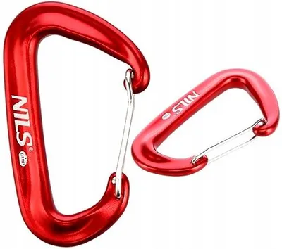 Produktbild von NILS CAMP NC1707 Karabiner 12 KN Rot Aluminium Kletterkarabiner