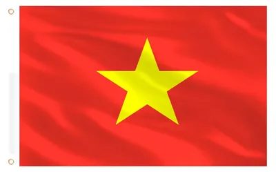 Vietnam-Flagge 150x90 cm, Polyester, rechteckig, Innen & Außen