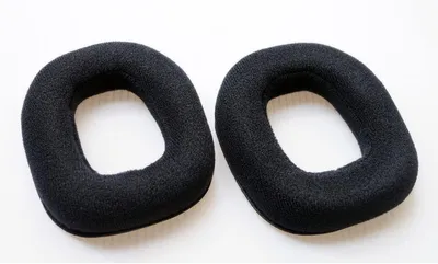 Image de Embouts de remplacement - Coussinets pour casque - Expérience audio optimale - Mousse à mémoire de forme souple - 9,5 x 8,3 x 2 cm - Noir