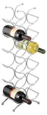 Produktbild von Zeller Weinregal, Metall verchromt 21,5x15,5x67,5