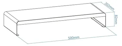 Productafbeelding van Schermhouder voor het bureau, model TooQ TQMR0121