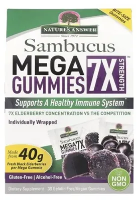 Productafbeelding van Nature's Answer Sambucus mega gummies 083000262340XXA
