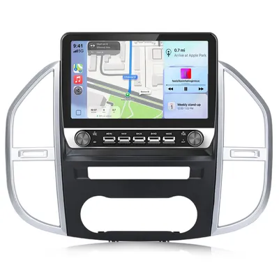 Obrázok produktu pre Hexine Android 15 autorádio pre Mercedes-Benz Vito 3 (2014–2020) , WLAN, 4-jadrový procesor, 2 GB + 64 GB, bezdrôtové Android Auto, Bluetooth, GPS, 10,1 palca