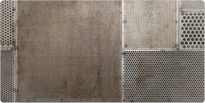 Produktbild von Metallperforationen– Schreibtischunterlage – Schreibtisch Tischunterlage – 120x60 cm – Unterlage Groß Schreibtischmatte