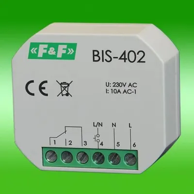 Image de BIS-402 Télérupteur bistable pour boîte d'encastrement 10A 230V AC