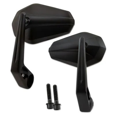 Image de Rétroviseur d'extrémité de guidon "SOLID 2" M8 compatible avec Kawasaki noir