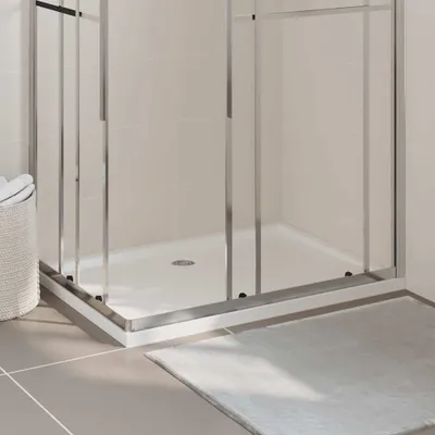 Produktbild von vidaXL Brodzik prysznicowy ABS prostokątny biały 80x110 cm