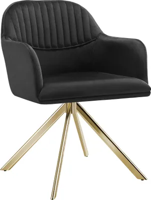 Produktbild von tectake® Samt-Drehstuhl Lona gepolstert 56 x 59 x 81 cm