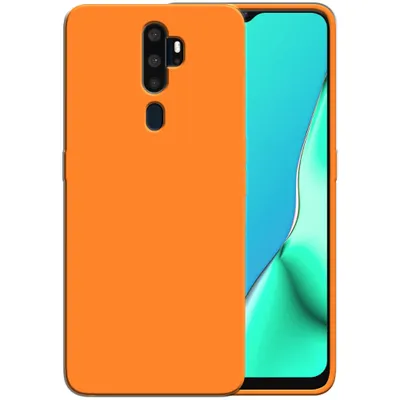 Produktbild von Smartphonics Silikonhülle für OPPO A9 2020 Hülle mit weicher Innenseite - Orange