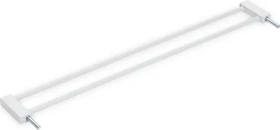Produktbild von Hauck 9cm Verlängerung für Treppenschutzgitter / Türschutzgitter wie z.B. hauck Open n Stop 2, ohne Bohren - mit Druckbefestigung, Metall, white