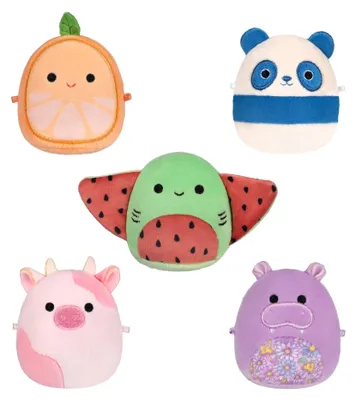 Image de Squishmallows Peluche Micromallows - Reshma, Scout, Orin, Hanna 5 pièces.