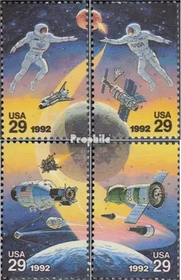 Produktbild von Briefmarken USA 1992 Mi 2235-2238 (kompl.Ausg.) postfrisch Weltraumunternehmen