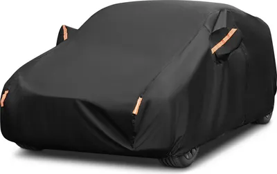 Image de Couverture de voiture, protection toute l'année, étanche et durable, noir