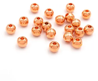 Produktbild von Vintageparts Zwischenperlen Messing roségoldfarben 4,8 mm, 20 Stück
