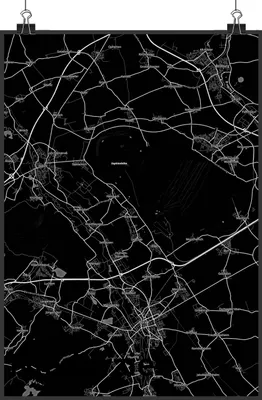 Produktbild von Mr. & Mrs. Panda Bild Niederzier DIN A4 - Geschenk, wanddeko, Stadt, Dorf Karte Landkarte Map Stadtplan, wandkunst, Wandbild, drucke, Kunstdruck