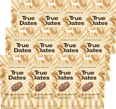 Obrázok produktu pre True Dates Dates Peanut Butter prírodné datle 100g balenie 12