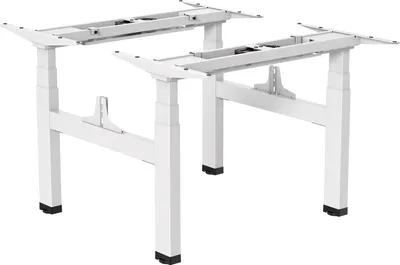 Produktbild von Ergo office er-404w electric double höhenverstellbares Steh-/Sitztischgestell ohne Tischplatten weiß