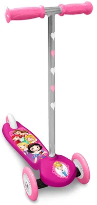 Produktbild von Disney Princess 3-Rad Kinderroller Fußbremse Mädchen Rosa