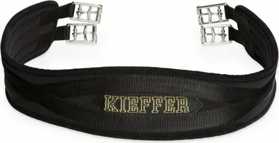 Produktbild von Kieffer Sattelgurt AIR-TEX Kurz und Langurte viele Größen und Ausführungen, Farbe:schwarz, Größe:140 cm-ohne Elastik