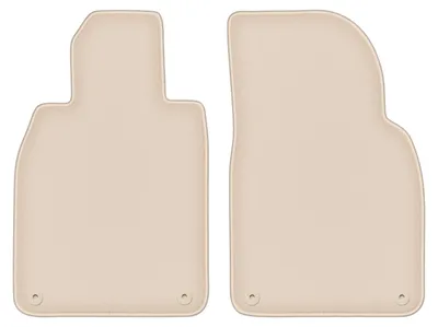Produktbild von DURBAN Beige Velours-Fußmatten vorne für Porsche Boxster 718 Roadster (2016-)
