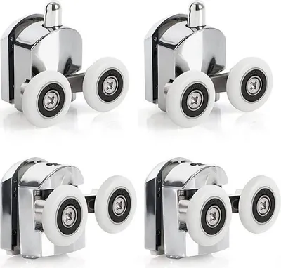 Obrázek produktu pro 23 mm válečky pro sprchové dveře, náhradní válečky pro posuvné dveře, vhodné pro sklo o tloušťce 4-6 mm
